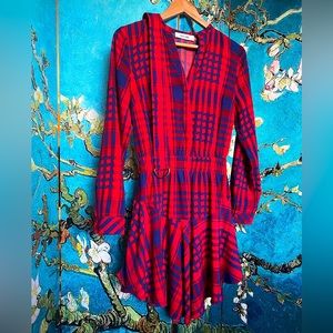 Plaid Dress w/ Side Slits// S